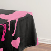 Roze paardrijden tafelkleed (Voorbeeld)