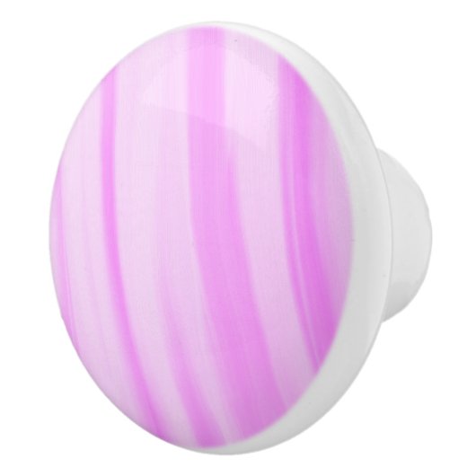 Roze Paars Abstract #2 Keramische Knop (Rechts)