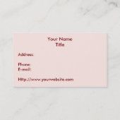 Roze paars abstract gekleurd glasontwerp visitekaartje (Achterkant)