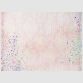 Roze Paars Blauw Glitter Antiek Vintage Decoupage Tissuepapier