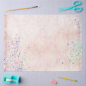 Roze Paars Blauw Glitters Oud Antiek Decoupage Tissuepapier (Craft)