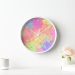 Roze Paars-blauw kunstpatroon met lak Cl<br><div class="desc">Prachtige moderne kleurrijke veelhoekmozaïekvormig kunstpatroonontwerp. Oorspronkelijke decor accenten voor het versieren van je master of kinderslaapkamer,  keuken,  kinderdagverblijf,  woon- of gezinskamer,  vrouwengrot,  studentenhuis,  condo,  studio of appartement,  of zelfs je auto.</div>