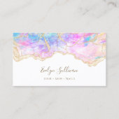 roze paars blauw opaal visitekaartje (Voorkant)