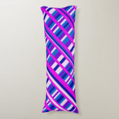 Roze Paars Blauw Spondediagram Lichaamskussen (Voorkant Verticaal)