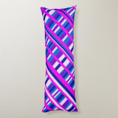 Roze Paars Blauw Spondediagram Lichaamskussen (Achterkant (Verticaal))