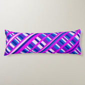 Roze Paars Blauw Spondediagram Lichaamskussen (Voorkant)