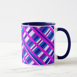 Roze Paars Blauw Spondediagram Mok