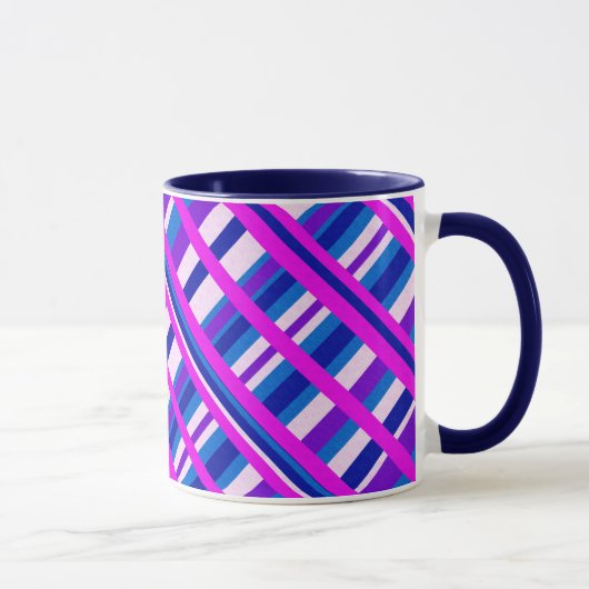 Roze Paars Blauw Spondediagram Mok (Rechts)