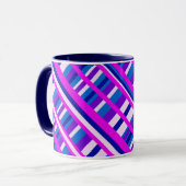 Roze Paars Blauw Spondediagram Mok (Voorkant links)