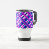 Roze Paars Blauw Spondediagram Reisbeker (Voorkant rechts)