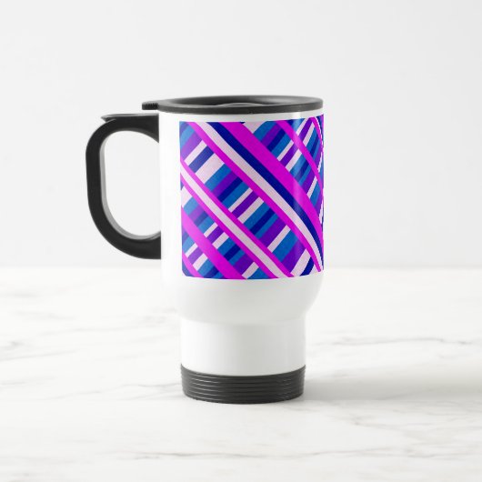 Roze Paars Blauw Spondediagram Reisbeker (Links)