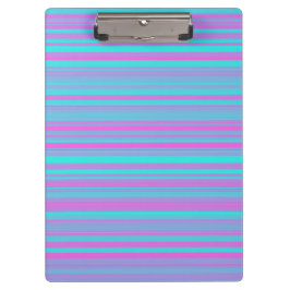 Roze Paars Blauw Strepen Patroon Klembord