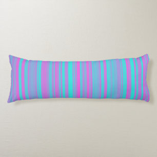 Roze Paars Blauw Strepen Patroon Lichaamskussen