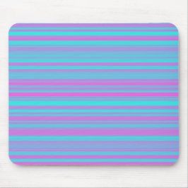 Roze Paars Blauw Strepen Patroon Muismat