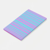 Roze Paars Blauw Strepen Patroon Post-it® Notes (Schuin)
