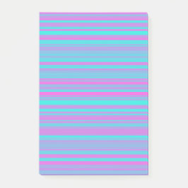 Roze Paars Blauw Strepen Patroon Post-it® Notes