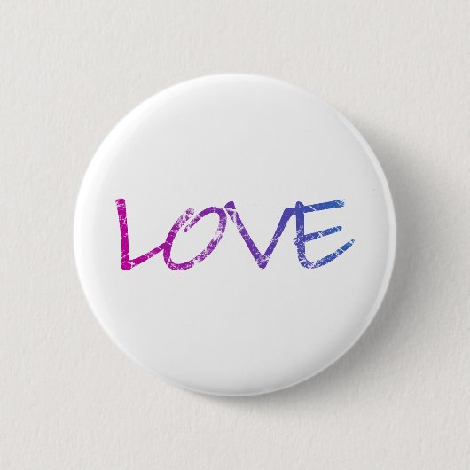 Roze, Paars, Blauwe Liefde Ronde Button 5,7 Cm (Voorkant)