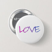 Roze, Paars, Blauwe Liefde Ronde Button 5,7 Cm (Voorkant /achterkant)