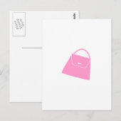 Roze paars briefkaart (Voorkant / Achterkant)