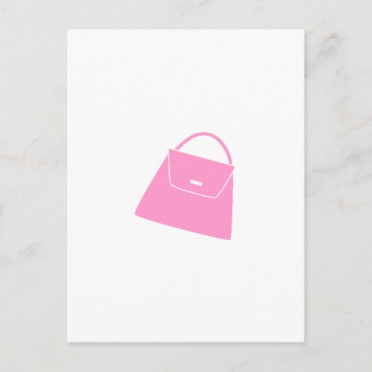 Roze paars briefkaart (Voorkant)