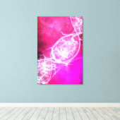 Roze Paars Cosmic DNA Strand Stretched Canvas (Insitu (Houten vloer))