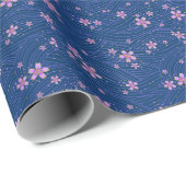 roze paars en blauw cadeaupapier (Rol Hoek)