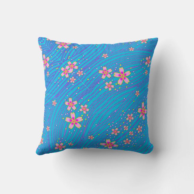 roze paars en blauw kussen (Achterkant)