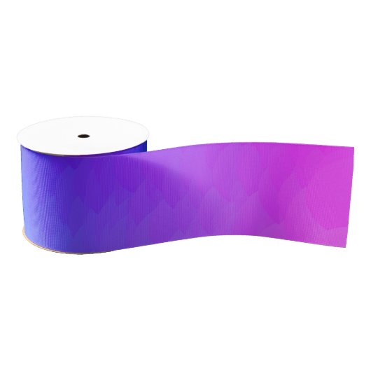 Roze paars- en blauw-ombre-vlamlint grosgrain lint (Spoel)