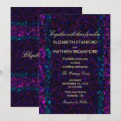 Roze, Paars en Blauwe Gitter Kaart (Voorkant / Achterkant)