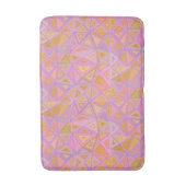 Roze Paars en Geel Geometrisch Badmat (Voorkant Verticaal)