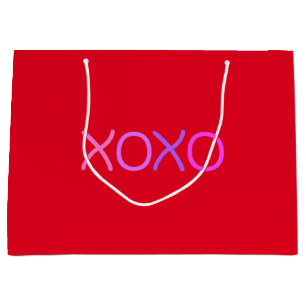 Roze, paars en lavender Xoxo fijn rood Groot Cadeauzakje