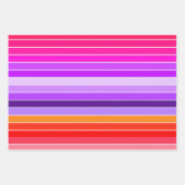 Roze, Paars en Oranje Inpakpapier Vel (Voorkant)