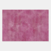 Roze Paars en Roos Violet Waterverf Afstoot Inpakpapier Vel (Voorkant 2)