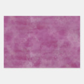 Roze Paars en Roos Violet Waterverf Afstoot Inpakpapier Vel (Voorkant)