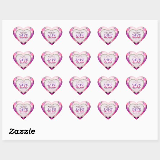 Roze Paars Fancy sparen de Stickers van het Begin  (Vel)
