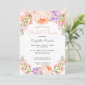  Roze Paars Florence Vrijgezellenfeest Kaart (Staand voorkant)