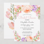  Roze Paars Florence Vrijgezellenfeest Kaart (Voorkant / Achterkant)