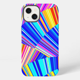 Roze Paars Geel Blauw Modieus Abstract iPhone 13 Hoesje