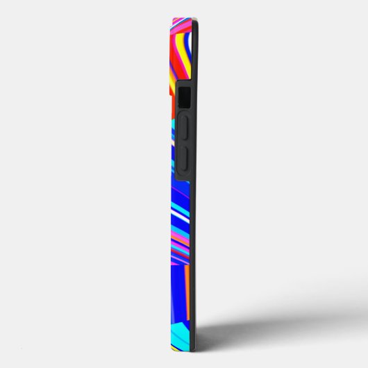 Roze Paars Geel Blauw Trendy Abstract Case-Mate iPhone Case (Achterkant / Links)