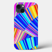 Roze Paars Geel Blauw Trendy Abstract Case-Mate iPhone Case (Achterkant)