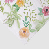 Roze Paars Geel Bloem Bloemen Verjaardag Tissuepapier (Detail)