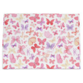 Roze Paars Gele Vlinders Baby Shower Groot Cadeauzakje (Voorkant)