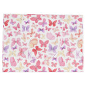 Roze Paars Gele Vlinders Baby Shower Groot Cadeauzakje (Achterkant)