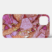 Roze paars geschilderd ontwerp van vulkanische ste Case-Mate iPhone case (Achterkant (horizontaal))