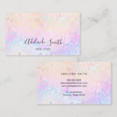 roze paars huidpatroon visitekaartje (Voorkant / Achterkant)