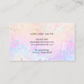 roze paars huidpatroon visitekaartje (Achterkant)