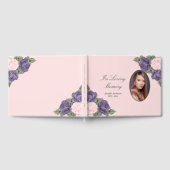 roze Paars in het liefhebben van de begrafenisfot Gastenboek (Volledig)