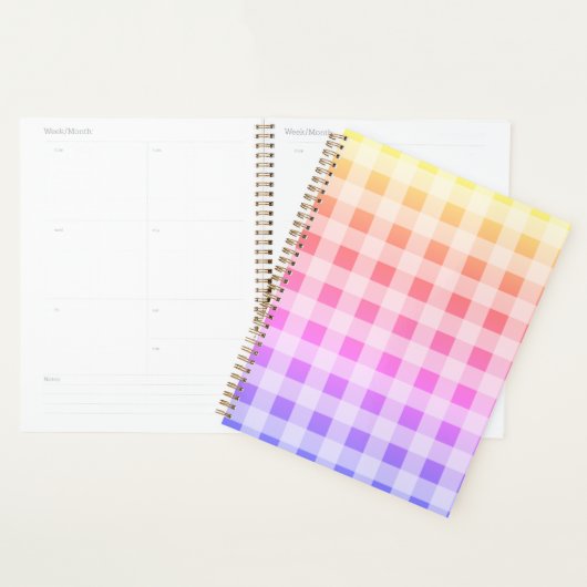 Roze Paars meisje  speldenregenboog Planner (Display)