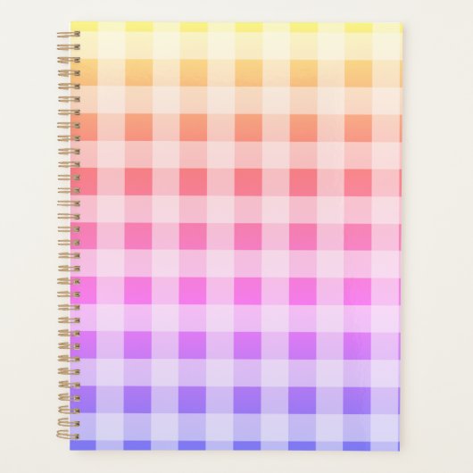 Roze Paars meisje  speldenregenboog Planner (Voorkant)