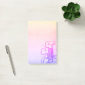 Roze Paars Octopus Ombre Steampunk Zee Post-it® Notes (Kantoor)